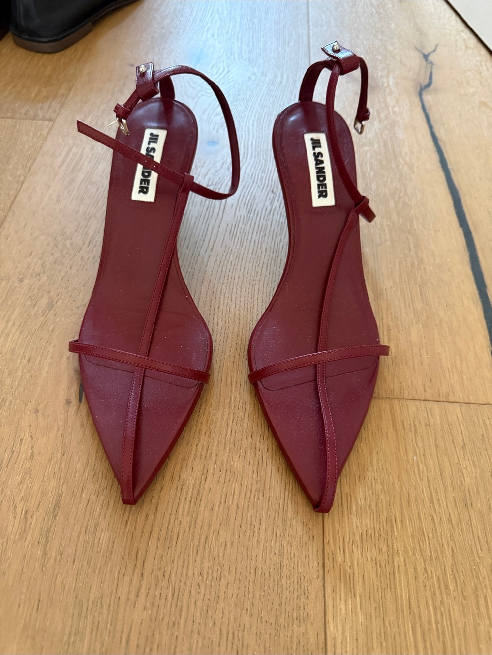 Jil Sander t strap sandals